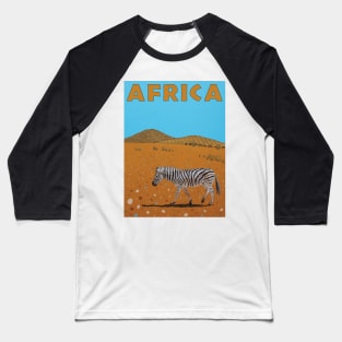 Landscape with Zebra Baseball T-Shirt